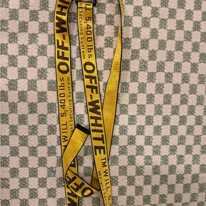 Off-White Black and Yellow Belt